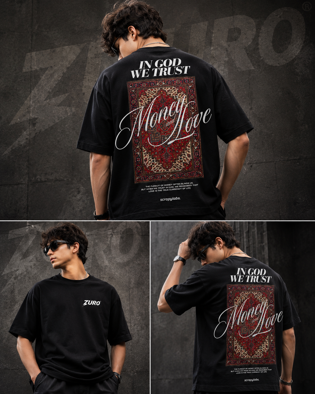 IN GOD WE TRUST OVERSIZED PREMIUM T-SHIRT