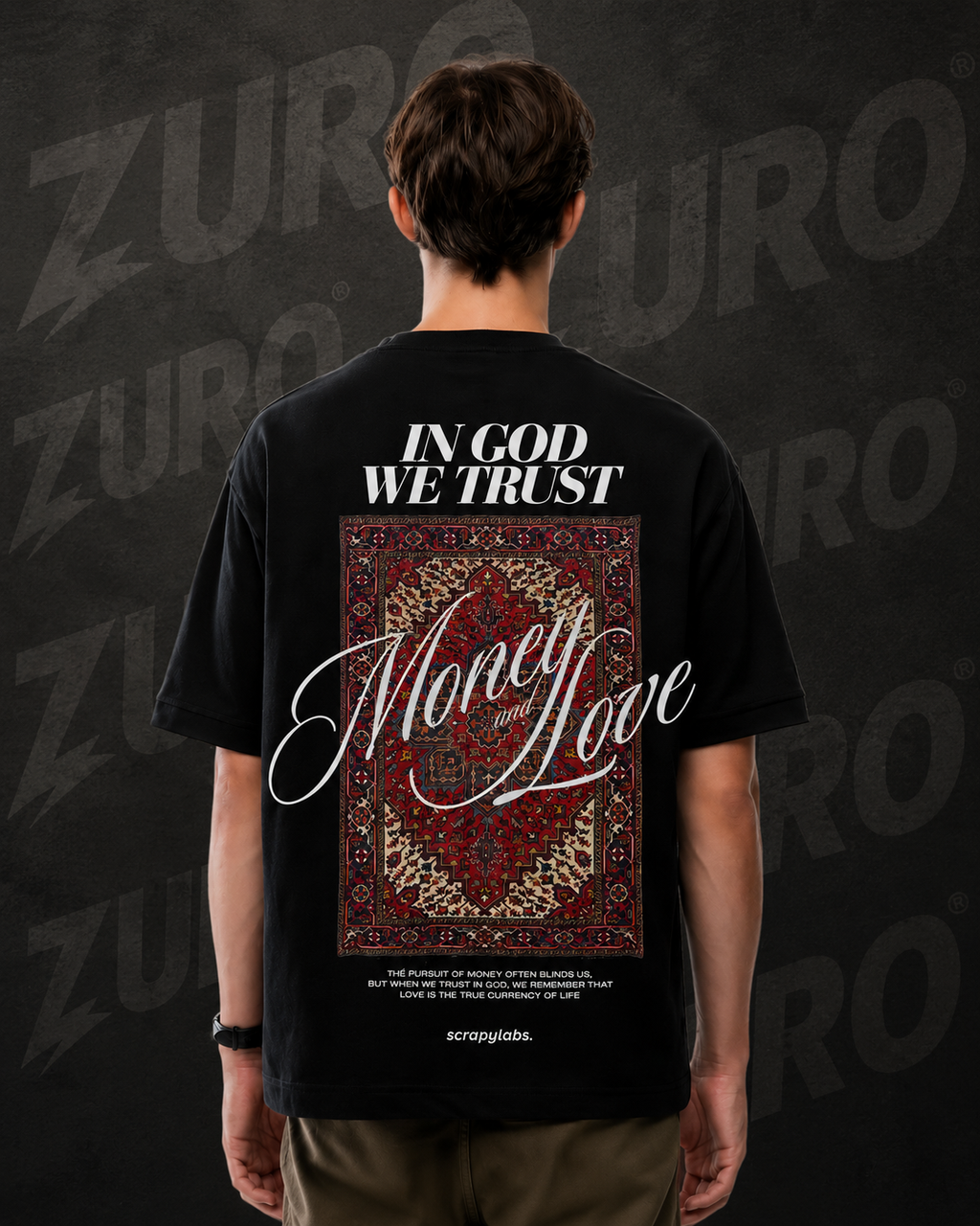 IN GOD WE TRUST OVERSIZED PREMIUM T-SHIRT
