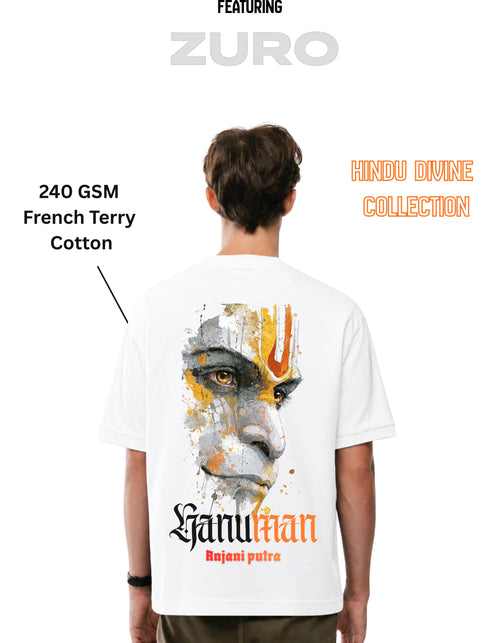 Hanuman: Anjani Putra Oversized T-Shirt | 240 GSM French Terry Cotton